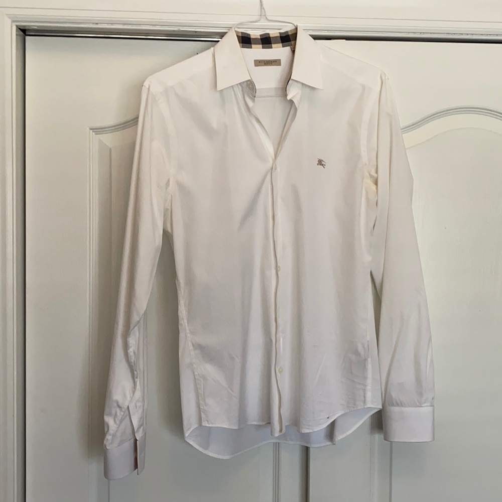 Burberry Brit shirt w/cuff & collar Burberry trim